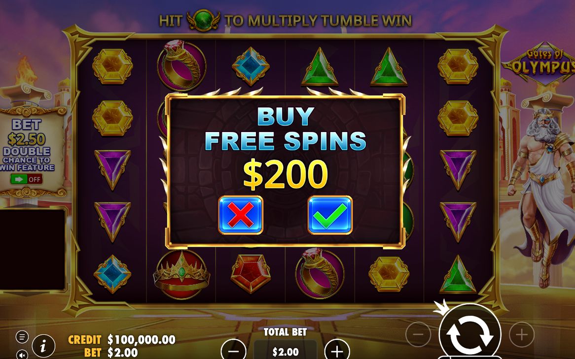 Bonusrunda med tumble och Multiplier Orbs i rutnätet