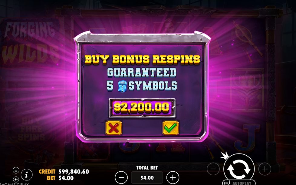 Bonusrundan med etiketten FREE RESPINS på skärmen