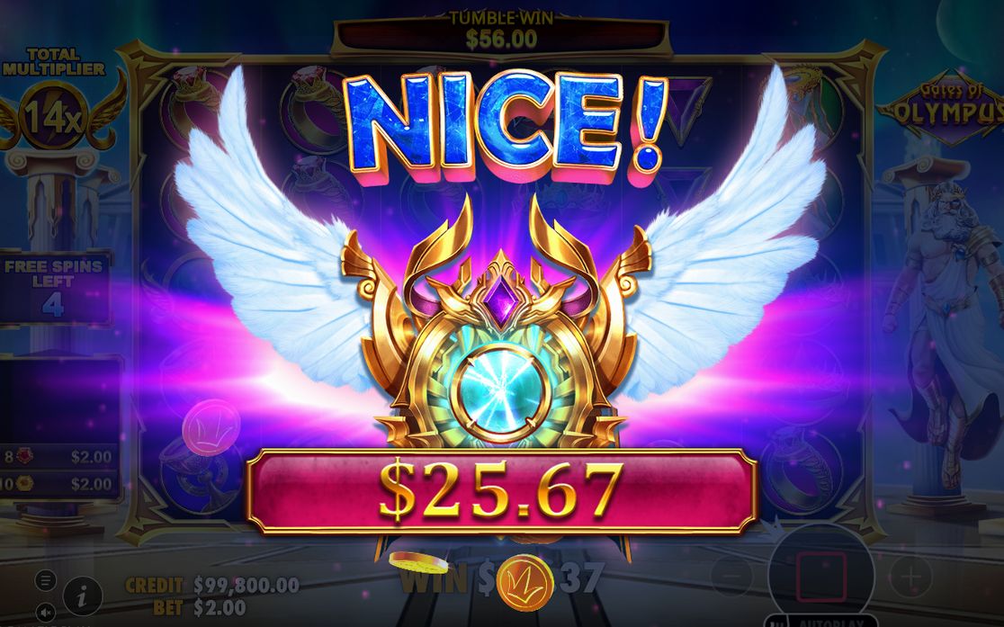 Free Spins med räknaren TOTAL MULTIPLIER i bilden
